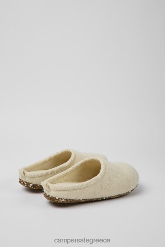 Γυναικείες γυναικείες μάλλινες παντόφλες με σχέδιο wabi μπεζ Camper V20TF1181 μπεζ