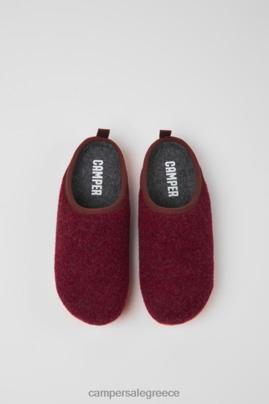 wabi μπορντό μάλλινες παντόφλες για γυναίκες νέες παραλαβές Camper V20TF247 Βουργουνδία