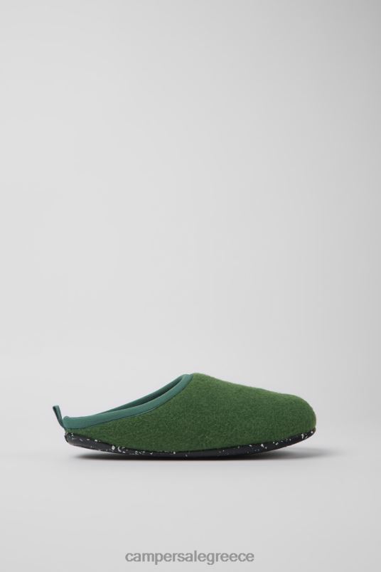 αποκλειστικές μάλλινες πράσινες παντόφλες wabi για γυναίκες Camper V20TF248 πράσινος