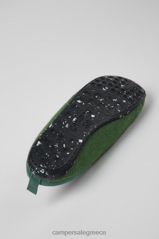 αποκλειστικές μάλλινες πράσινες παντόφλες wabi για γυναίκες Camper V20TF248 πράσινος