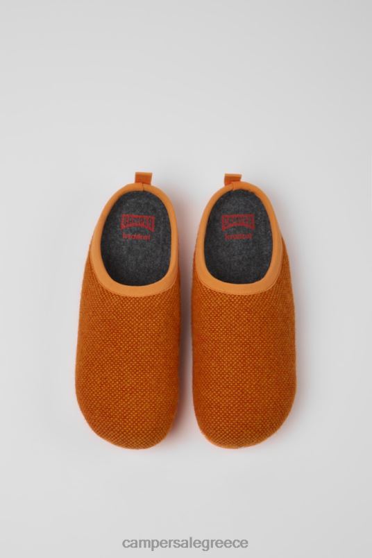 παντόφλες wabi πορτοκαλί μαλλί και βισκόζη για γυναίκες νέες αφίξεις Camper V20TF252 πορτοκάλι