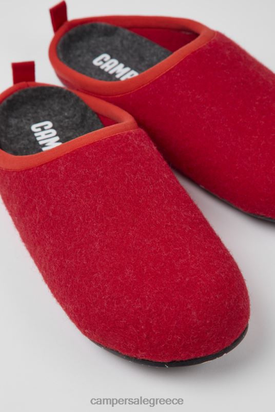 wabi κόκκινες μάλλινες παντόφλες για γυναίκες νέες αφίξεις Camper V20TF255 το κόκκινο