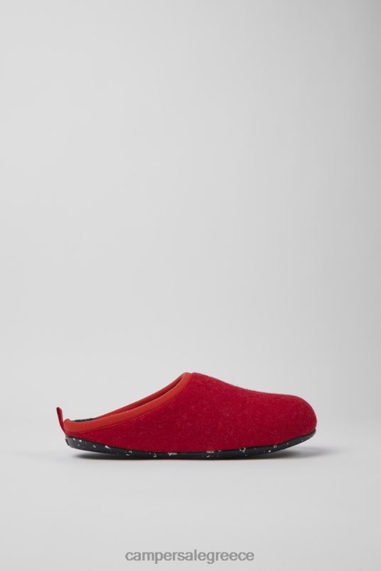 wabi κόκκινες μάλλινες παντόφλες για γυναίκες νέες αφίξεις Camper V20TF255 το κόκκινο