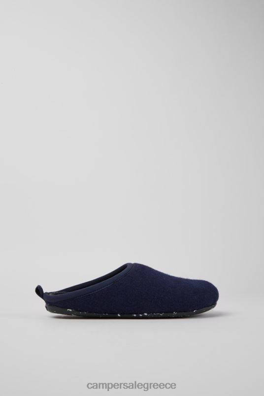 αποκλειστικές γυναικείες μάλλινες παντόφλες wabi blue Camper V20TF258 μπλε