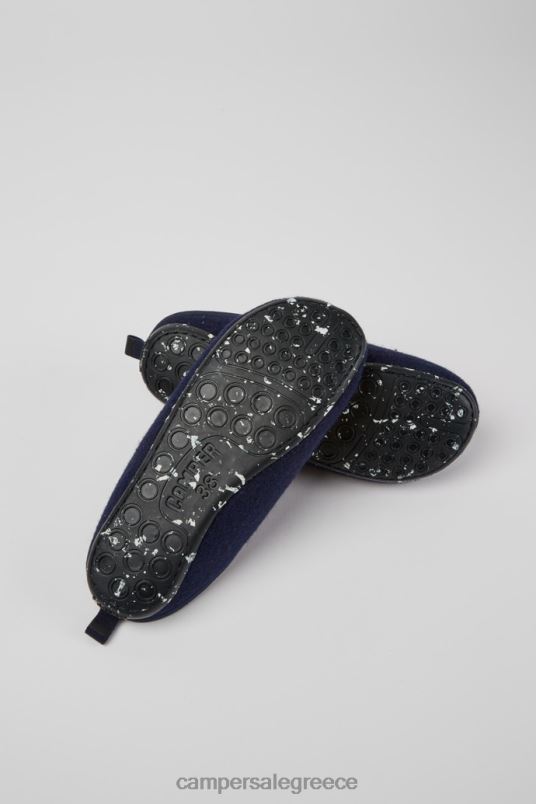 αποκλειστικές γυναικείες μάλλινες παντόφλες wabi blue Camper V20TF258 μπλε