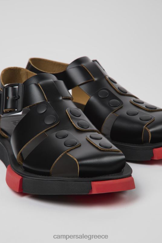 σετ μαύρα δερμάτινα σανδάλια για γυναίκες νέες αφίξεις Camper V20TF1152 μαύρος