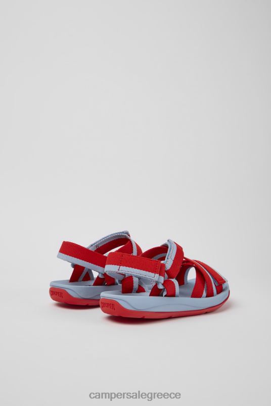 ταιριάζουν αποκλειστικά με κόκκινο και μπλε ανακυκλωμένα σανδάλια κατοικίδιων ζώων για γυναίκες Camper V20TF216 το κόκκινο