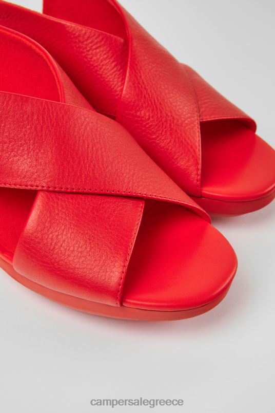 δερμάτινα πέδιλα κόκκινα μπαλόνι για γυναίκες νέες αφίξεις Camper V20TF233 το κόκκινο