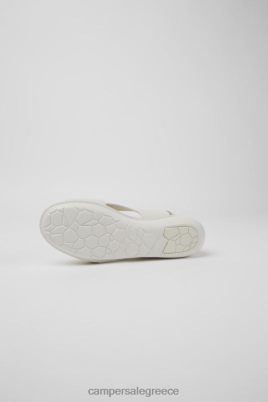 Σχέδιο μπαλόνι λευκά δερμάτινα σανδάλια για γυναίκες Camper V20TF234 άσπρο