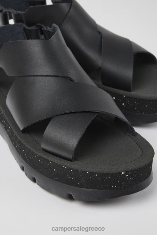 Σχέδιο oruga up μαύρα δερμάτινα σανδάλια για γυναίκες Camper V20TF1165 μαύρος