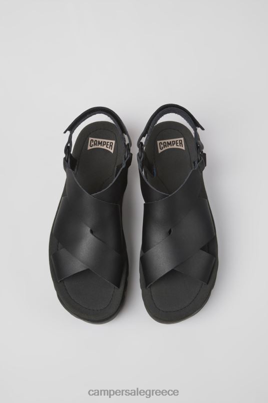Σχέδιο oruga up μαύρα δερμάτινα σανδάλια για γυναίκες Camper V20TF1165 μαύρος