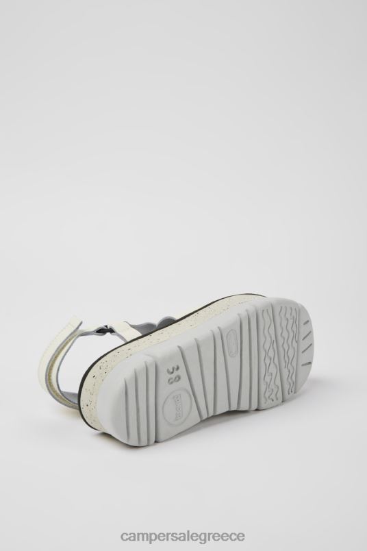 αποκλειστικά γυναικεία πέδιλα από λευκό δέρμα oruga up Camper V20TF195 άσπρο