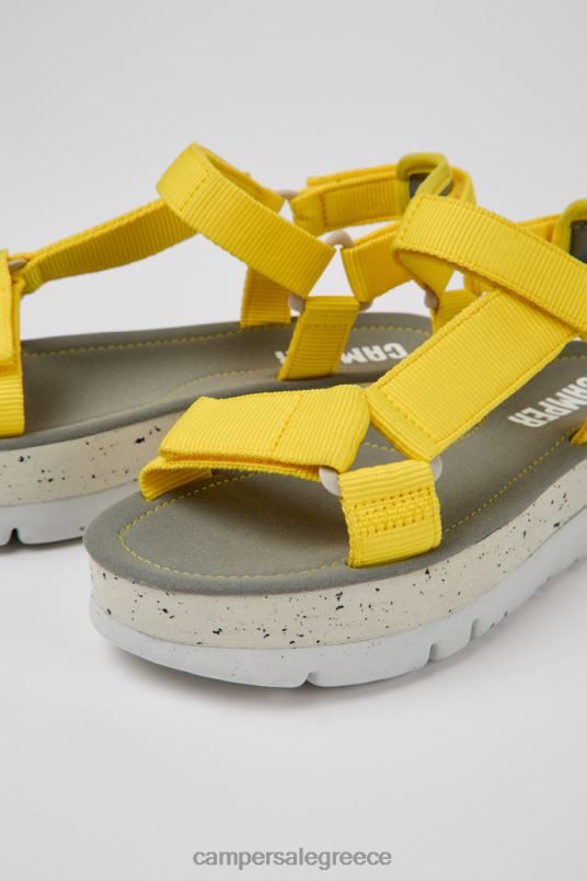 σχέδιο oruga up κίτρινα ανακυκλωμένα σανδάλια κατοικίδιων ζώων για γυναίκες Camper V20TF197 κίτρινος