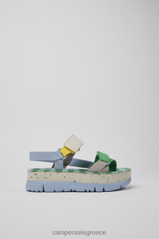 Αποκλειστικά γυναικεία πέδιλα oruga up μπλε πράσινα και γκρι Camper V20TF241 μπλε