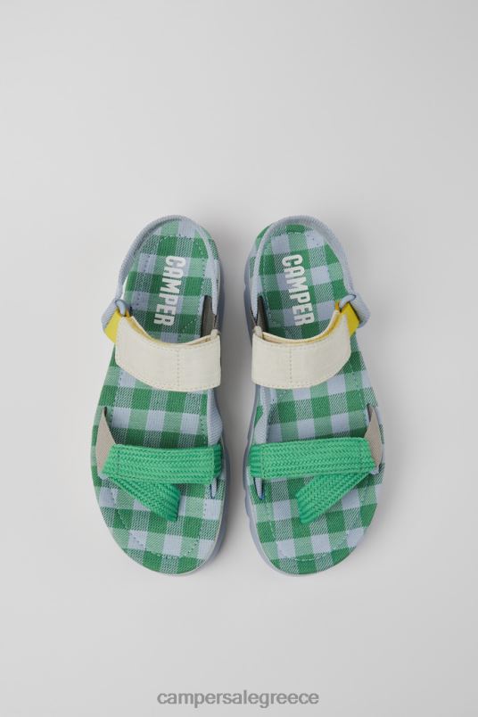 Αποκλειστικά γυναικεία πέδιλα oruga up μπλε πράσινα και γκρι Camper V20TF241 μπλε