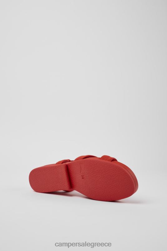 Σχεδιάστε minikaah κόκκινα ανακυκλωμένα κατοικίδια και νάιλον σανδάλια για γυναίκες Camper V20TF228 το κόκκινο