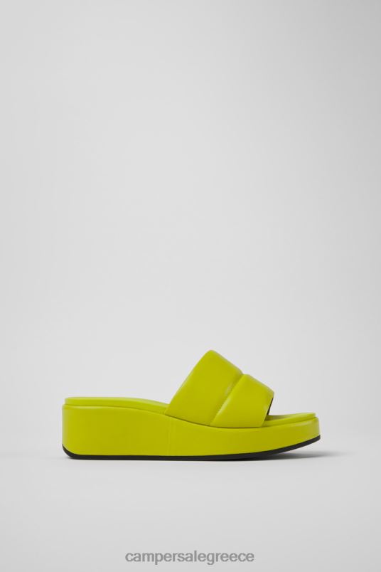 σχέδιο misia πράσινα δερμάτινα σανδάλια για γυναίκες Camper V20TF1160 πράσινος