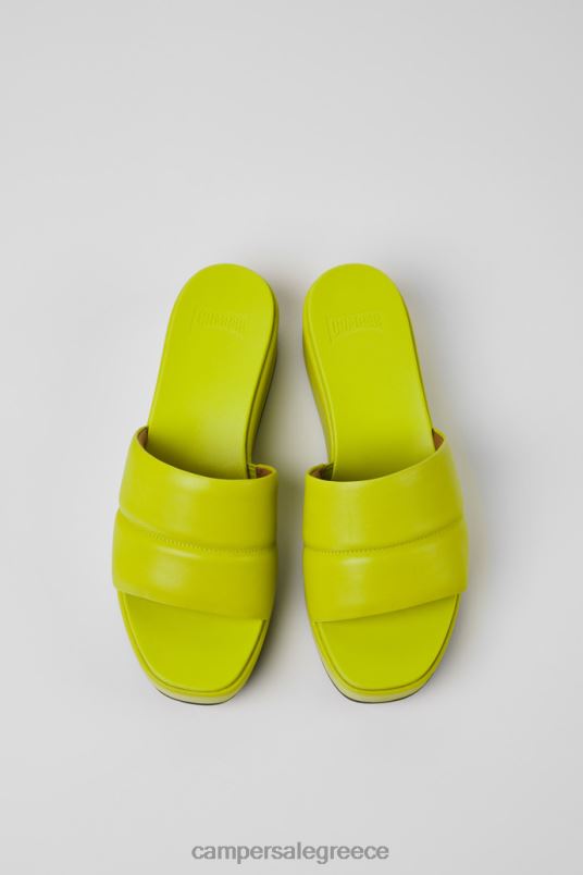 σχέδιο misia πράσινα δερμάτινα σανδάλια για γυναίκες Camper V20TF1160 πράσινος