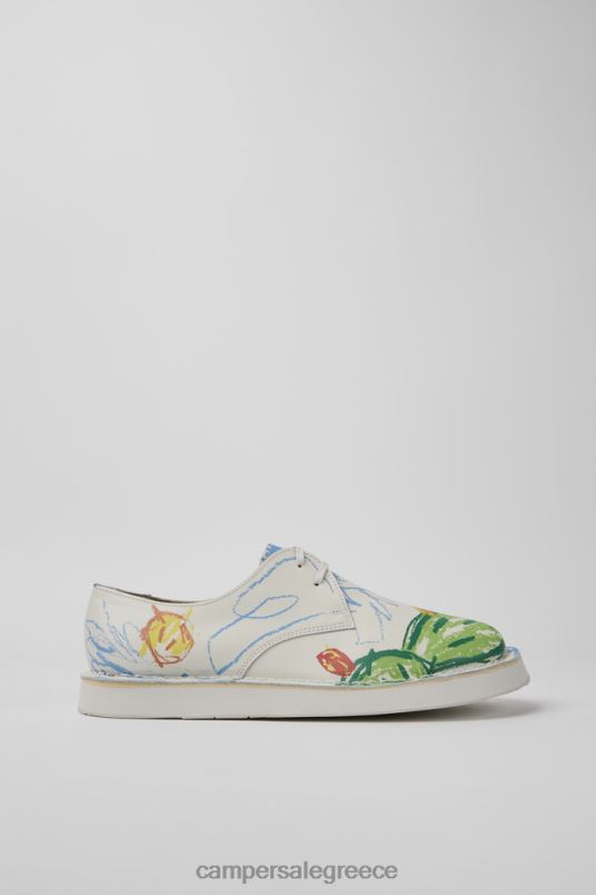 δίδυμα λευκά δερμάτινα παπούτσια με κορδόνια για άνδρες νέες αφίξεις Camper V20TF1468 άσπρο