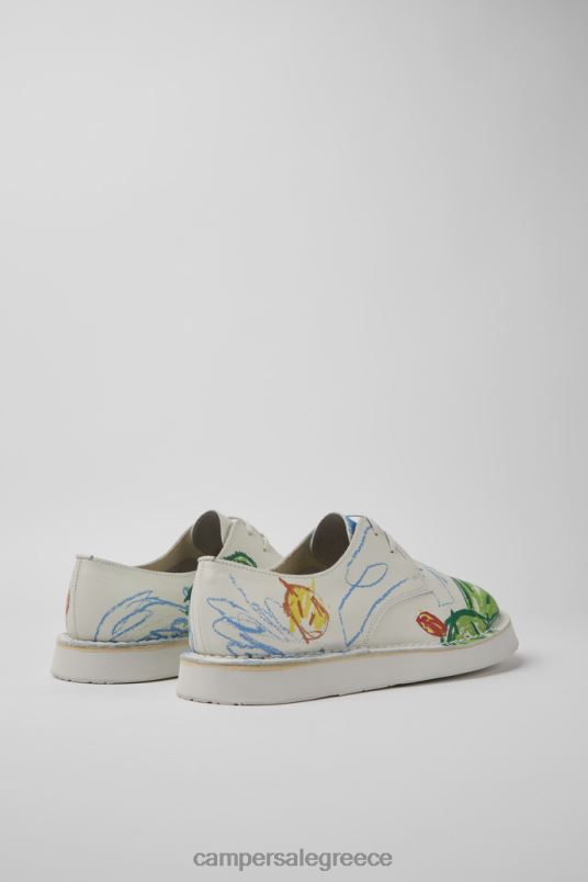 δίδυμα λευκά δερμάτινα παπούτσια με κορδόνια για άνδρες νέες αφίξεις Camper V20TF1468 άσπρο