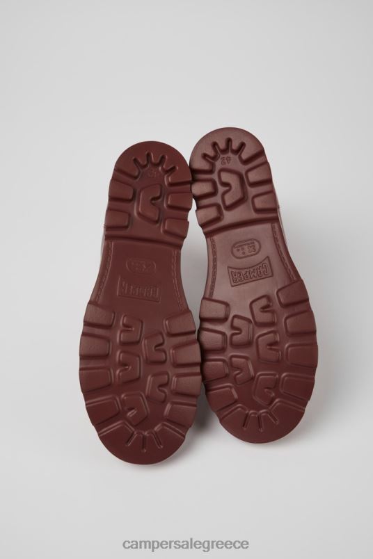 ανδρικά μποτάκια από δέρμα brutus μπορντό Camper V20TF1414 Βουργουνδία