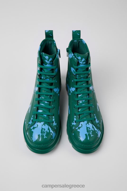 Σχέδιο brutus πράσινα και μπλε δερμάτινα μποτάκια για άνδρες Camper V20TF1426 πράσινος