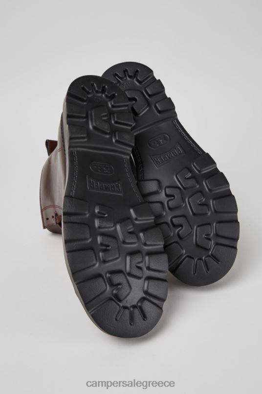 αποκλειστικές μπότες από δέρμα brutus μπορντό με κορδόνια Camper V20TF1431 Βουργουνδία