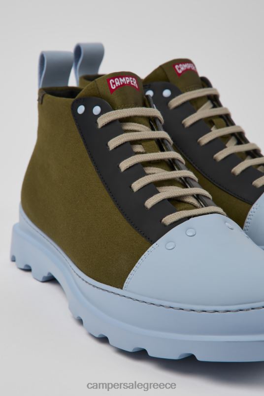 αποκλειστικά ανδρικά παπούτσια brutus πράσινα μπλε και μαύρα Camper V20TF301 πράσινος