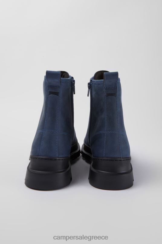 μπότες με κορδόνια σχεδίου brutus blue κερωμένο nubuck Camper V20TF1433 μπλε