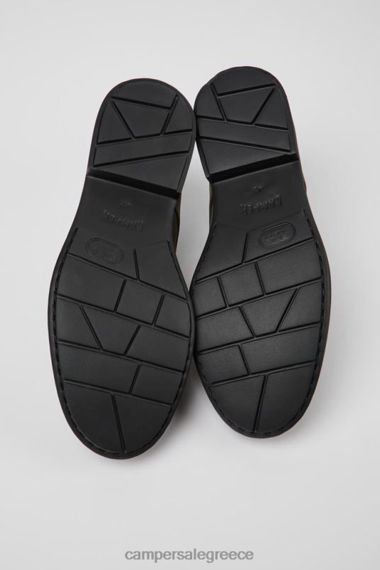 design δίδυμα πράσινα δερμάτινα παπούτσια με κορδόνια για άνδρες Camper V20TF1443 πράσινος