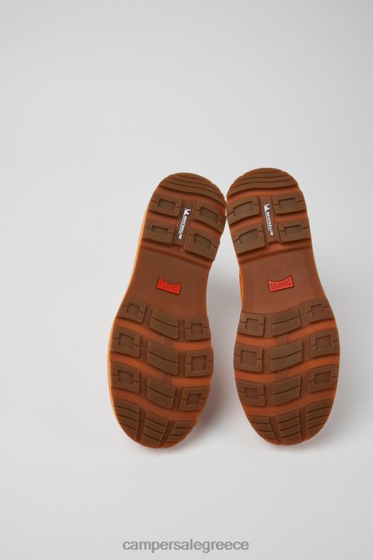 design brutus trek michelin δερμάτινα πορτοκαλί μποτάκια για άνδρες Camper V20TF1409 πορτοκάλι