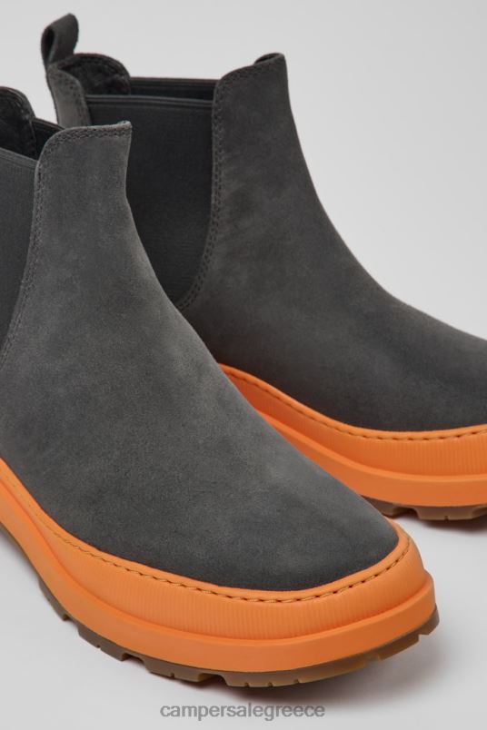 design brutus trek michelin σκούρο γκρι nubuck μποτάκια ανδρικά Camper V20TF1401 γκρί