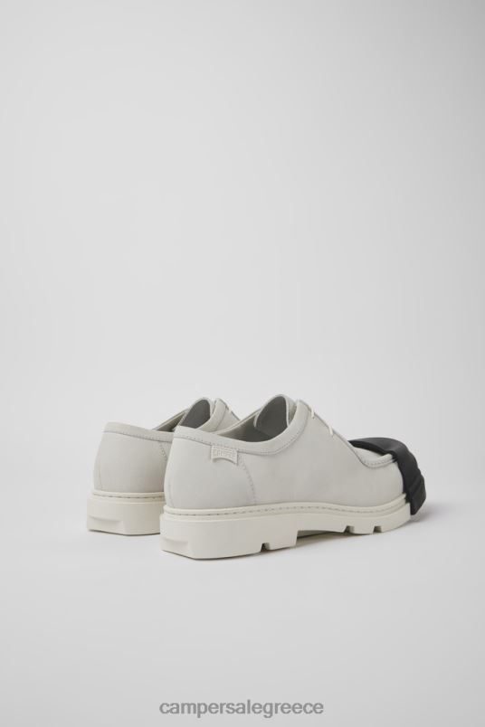 design junction λευκά μη βαμμένα δερμάτινα παπούτσια για άνδρες Camper V20TF1357 άσπρο