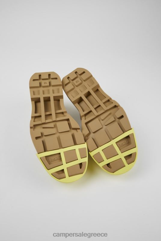 design junction μπεζ δερμάτινα παπούτσια για άνδρες Camper V20TF1439 μπεζ