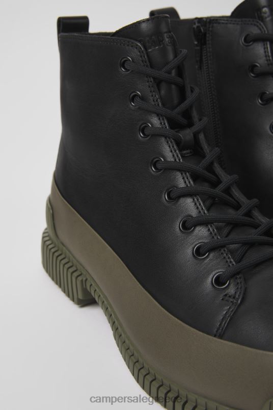 design pix μαύρα και πράσινα δερμάτινα μποτάκια για άνδρες Camper V20TF1367 μαύρος