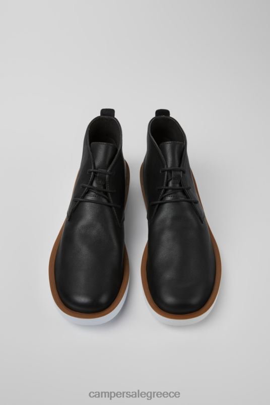 design wagon μαύρα δερμάτινα ανδρικά παπούτσια Camper V20TF1467 μαύρος