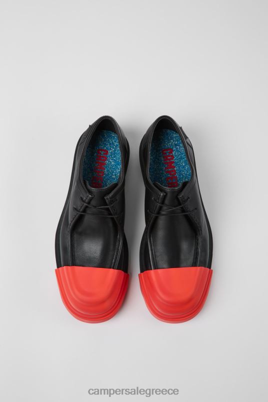 αποκλειστικά junction μαύρα δερμάτινα παπούτσια για άνδρες Camper V20TF1356 μαύρος