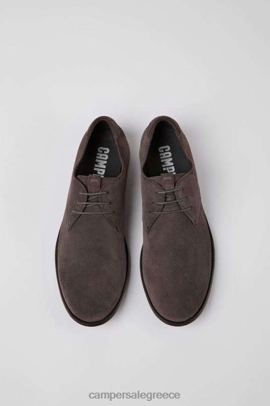 Σχεδιασμός mil καφέ-γκρι παπούτσια nubuck για άνδρες Camper V20TF1454 nubuck