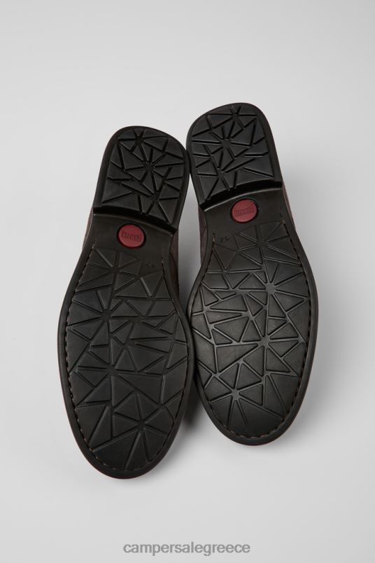 Σχεδιασμός mil καφέ-γκρι παπούτσια nubuck για άνδρες Camper V20TF1454 nubuck