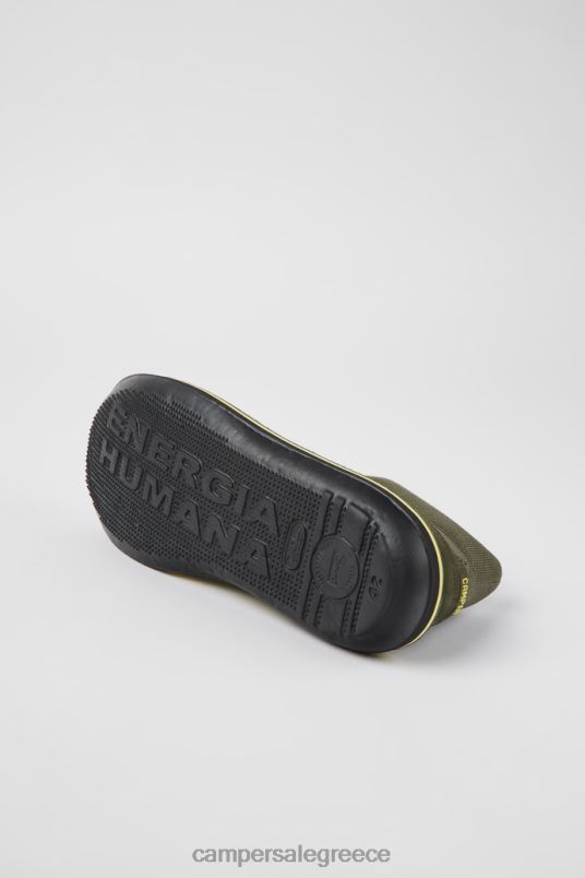 αποκλειστικά ανδρικά παπούτσια από ύφασμα και nubuck πράσινο σκαθάρι Camper V20TF1378 πράσινος