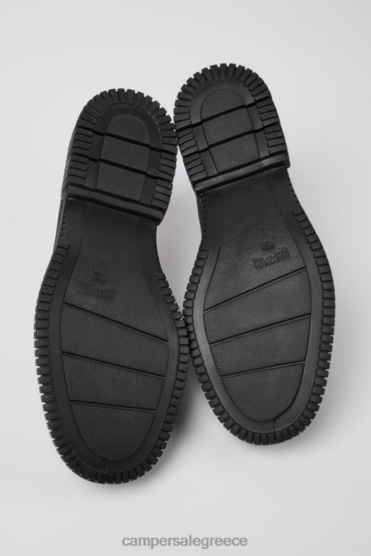 pix γκρι και μαύρα δερμάτινα παπούτσια με κορδόνια για άνδρες νέες αφίξεις Camper V20TF305 γκρί