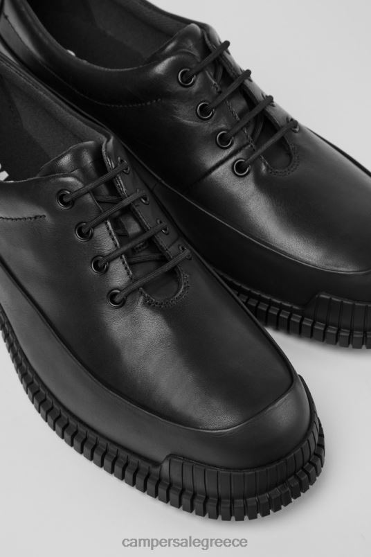 pix μαύρα δερμάτινα παπούτσια με κορδόνια νέες παραλαβές Camper V20TF307 μαύρος