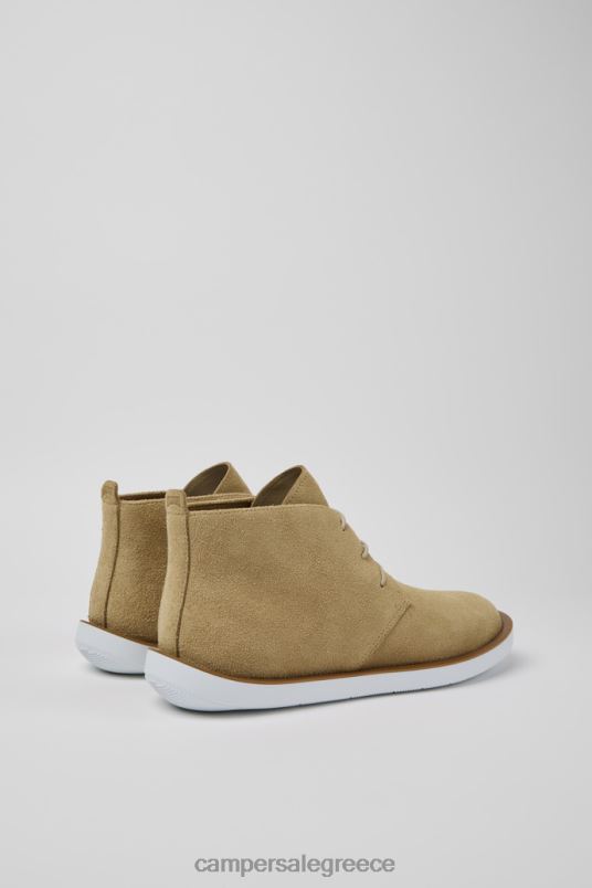 wagon μπεζ ανδρικά παπούτσια nubuck νέες παραλαβές Camper V20TF1466 μπεζ
