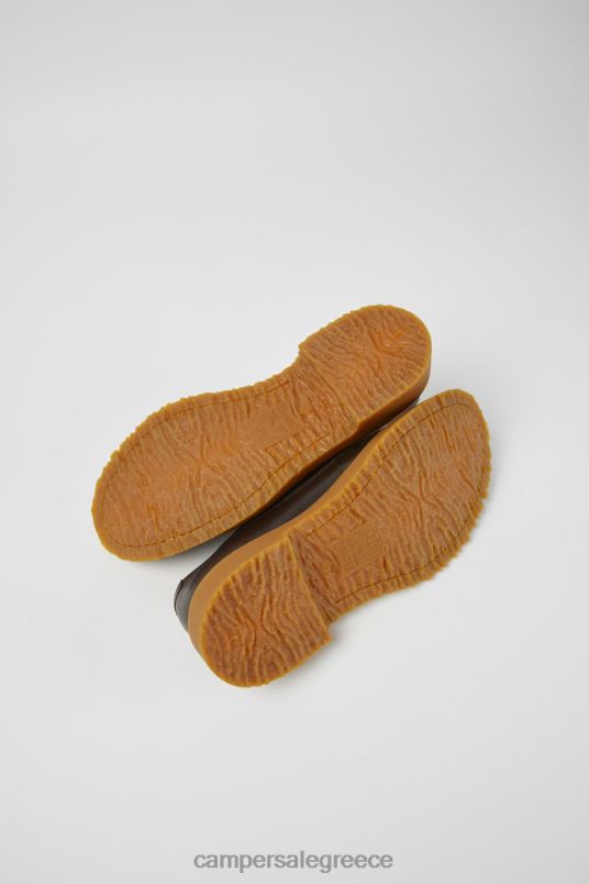 ντιζάιν walden σκούρο καφέ δερμάτινα παπούτσια με κορδόνια Camper V20TF1488 καφέ