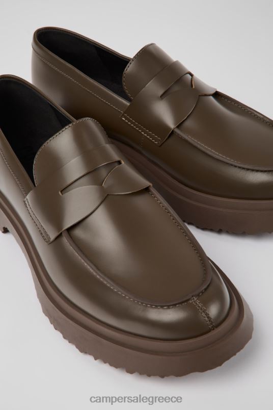 walden καφέ δερμάτινα loafers για άνδρες νέες αφίξεις Camper V20TF1361 καφέ