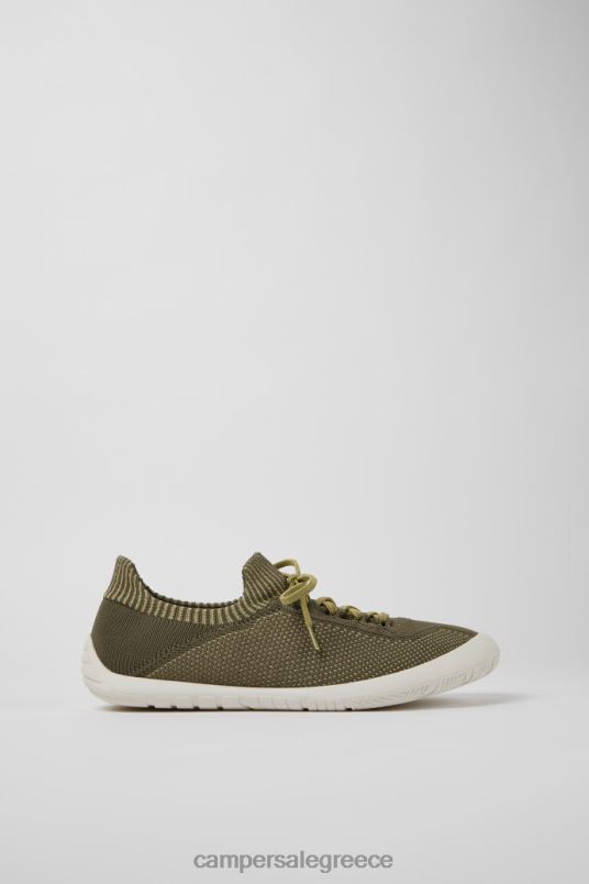 ανδρικά υφασμάτινα πάνινα παπούτσια αποκλειστικής διαδρομής με πράσινο και κίτρινο χρώμα Camper V20TF1218 πράσινος