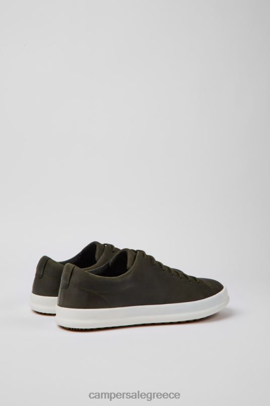 Σχέδιο σασί σκούρο πράσινο δερμάτινα παπούτσια για άνδρες Camper V20TF1263 πράσινος