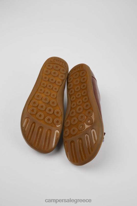 δίδυμα καφέ δερμάτινα και μάλλινα παπούτσια αποκλειστικά για άνδρες Camper V20TF1283 καφέ
