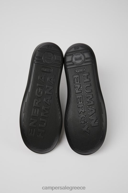 αποκλειστικά ανδρικά μποτάκια από μαύρο δέρμα σκαθαριού Camper V20TF1314 μαύρος