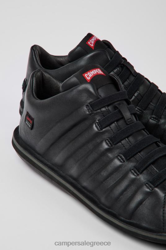 αποκλειστικά ανδρικά μποτάκια από μαύρο δέρμα beetle gore-tex Camper V20TF272 μαύρος